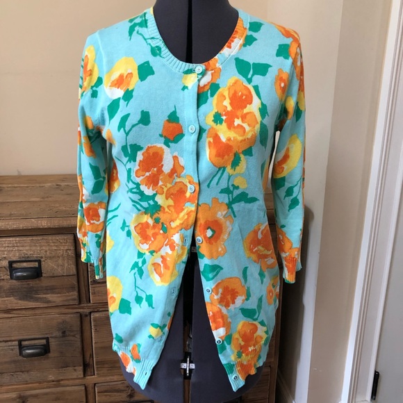 Isaac Mizrahi Live Floral Cardigan 